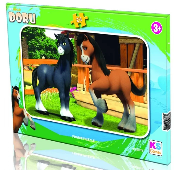 KS Games 24 Parça Kız ve Erkek Çocuk TRT Doru Frame Puzzle - 3 Yaş Üzeri - DORU704 ürün görseli 1