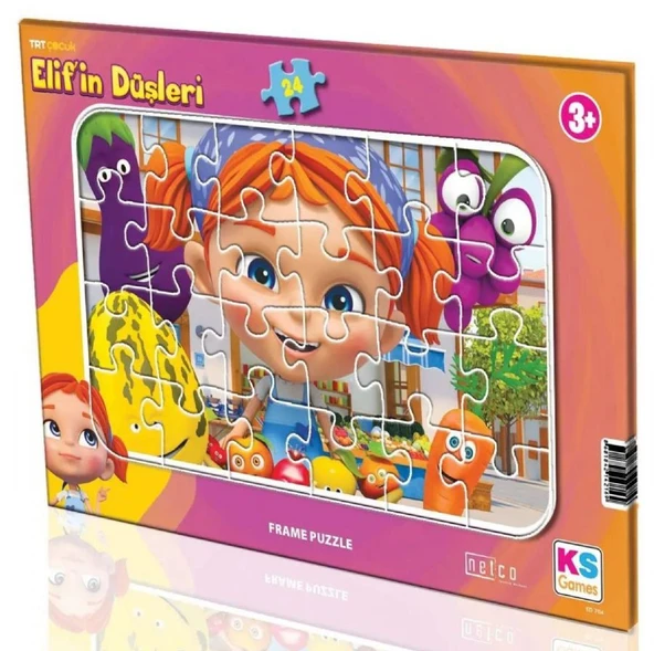 KS Games TRT Elif'in Düşleri 24 Parça Frame Çocuk Puzzle - ED704 - Kız Çocuk ürün görseli 1