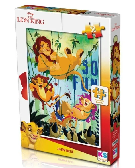 KS Games Aslan Kral Çocuk Puzzle - 50 Parça - 5 Yaş Üzeri ürün görseli 1