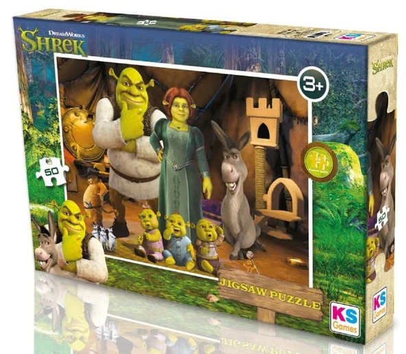 KS Games 50 Parçalık Shrek Puzzle - 5 Yaş Üzeri Erkek Çocuk - SH709 ürün görseli 1