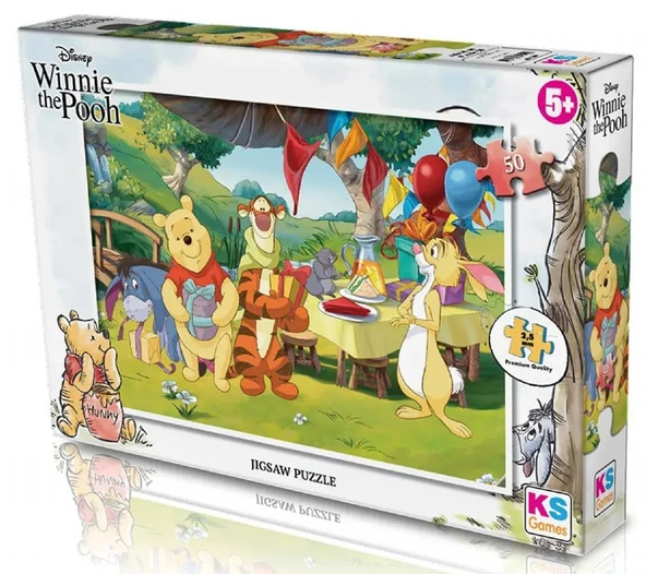 KS Games 50 Parçalı Winnie The Pooh Puzzle/Yapboz - Kız ve Erkek Çocuk - WN709 ürün görseli 1