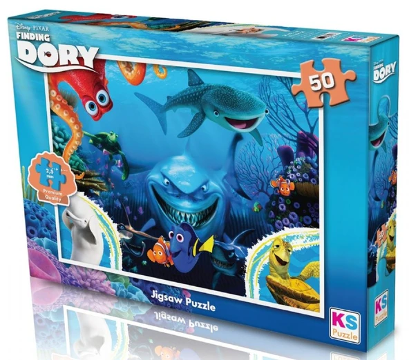 KS Games 50 Parça Kayıp Balık Dori Çocuk Puzzle - Kız ve Erkek Çocuk - DR709 ürün görseli 1