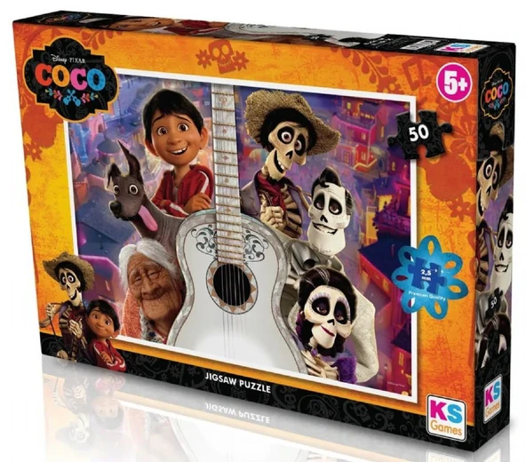 KS Games 50 Parça Disney Coco (Koko) Çocuk Puzzle - Erkek Çocuk - CO709 ürün görseli 1