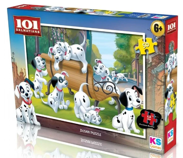 KS Games 50 Parça 101 Dalmaçyalı Çocuk Puzzle - Kız ve Erkek Çocuk ürün görseli 1