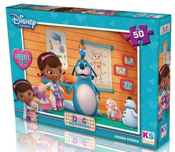 KS Games Kutulu 50 Parçalı Çocuk Yapbozu - Doktor MCStuffins - Kız Çocuk - DOC709 ürün görseli 1