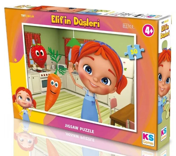 KS Games 50 Parçalık Kız Çocuk Puzzle - TRT Elif'in Düşleri - ED709 ürün görseli 1