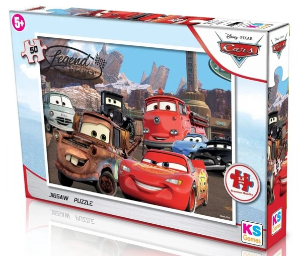 KS Games 50 Parçalık Erkek Çocuk Puzzle - Disney Arabalar (Cars) - 5 Yaş Üzeri ürün görseli 1