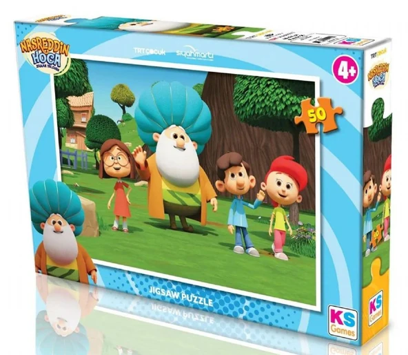KS Games 50 Parça TRT Nasreddin Hoca Çocuk Puzzle - Kız ve Erkek Çocuk - NAS709 ürün görseli 1