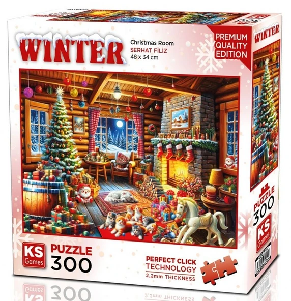 KS Games 300 Parça Christmas Room Puzzle - Serhat Filiz - 19251 ürün görseli 1