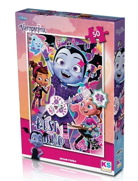 KS Games 50 Parçalık Vampirina Lisanslı Kız Çocuk Puzzle - VP709 - 5 Yaş Üzeri ürün görseli 1