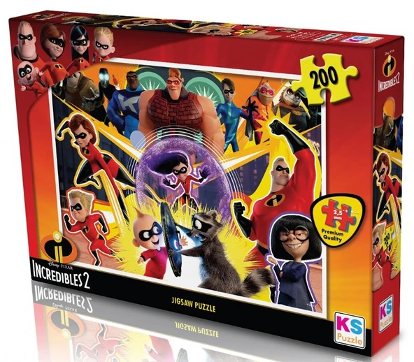 KS Games 200 Parça İnanılmaz Aile Erkek Çocuk Puzzle - INC113 ürün görseli 1
