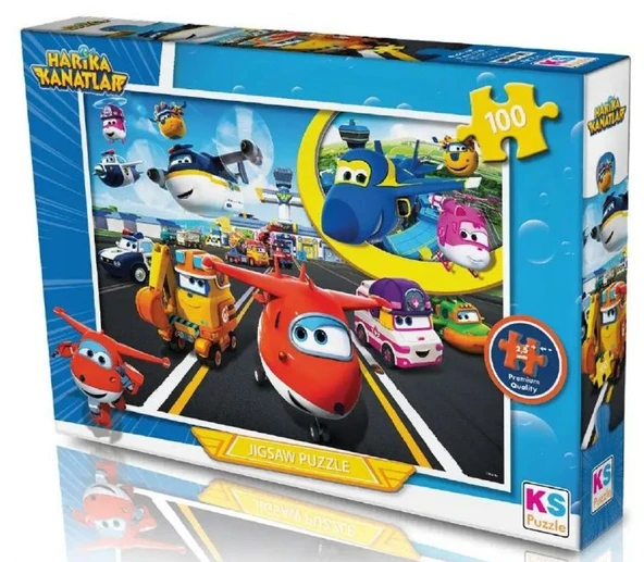 KS Games Kız ve Erkek Çocuk Eğitici Puzzle 100 Parça - Harika Kanatlar - HK714 ürün görseli 1