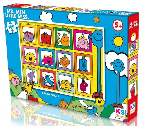 KS Games 100 Parça Mr Men Little Miss Kız ve Erkek Çocuk Puzzle - MRMEN714 ürün görseli 1