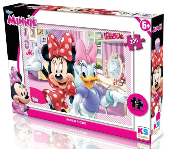 KS Games Minnie Mouse Lisanslı Kız Çocuk 200 Parça Yapboz/Puzzle - MIN113 ürün görseli 1