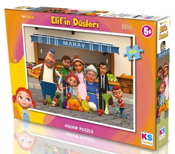 KS Games 200 Parça TRT Elif'in Düşleri Çocuk Puzzle - ED113 - 6 Yaş Üzeri ürün görseli 1