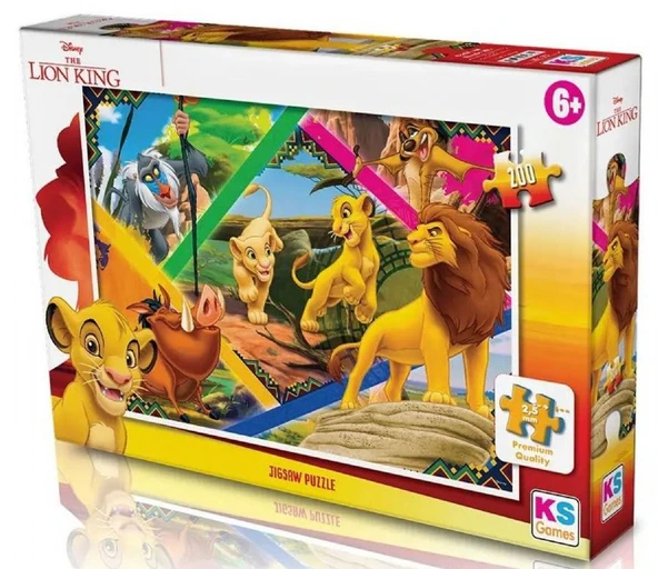 KS Games 200 Parçalık Lion King (Aslan Kral) Erkek Çocuk Puzzle - LK113 ürün görseli 1