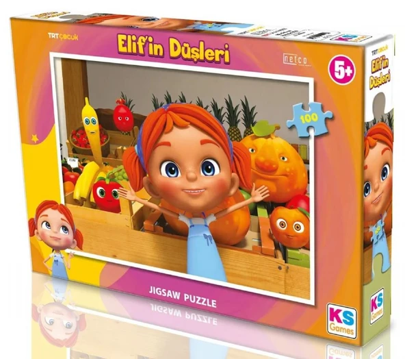 KS Games 100 Parça TRT Elif'in Düşleri Lisanslı Çocuk Puzzle - ED714 ürün görseli 1