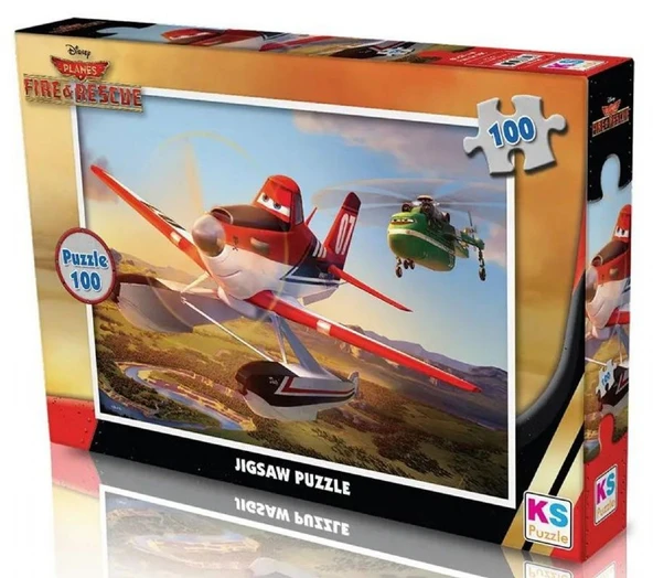 KS Games 100 Parça Uçaklar 2: Söndür ve Kurtar Çocuk Puzzle - PL714 - Erkek Çocuk ürün görseli 1