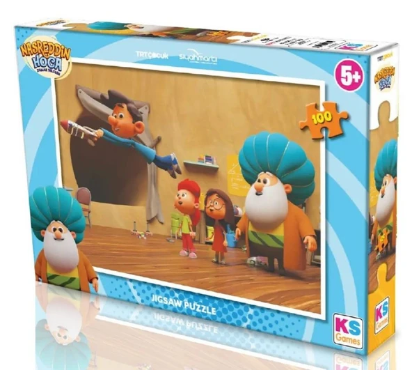 KS Games 100 Parça TRT Nasreddin Hoca Kız ve Erkek Çocuk Puzzle - NAS714 ürün görseli 1