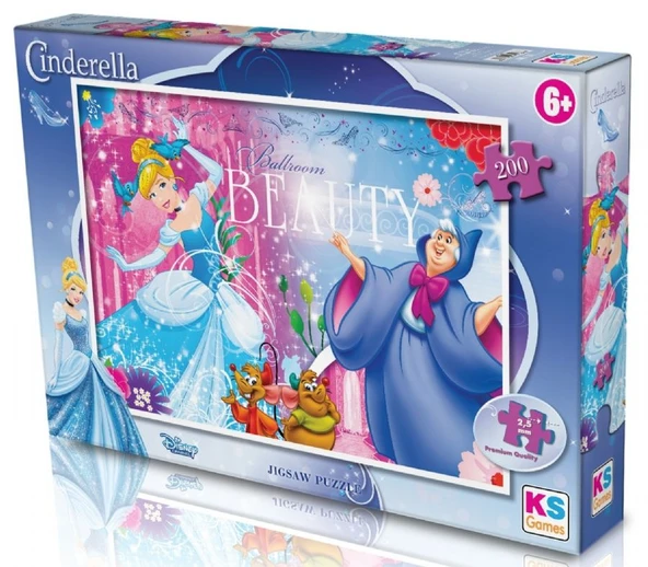 KS Games 200 Parça Prenses Sindirella Çocuk Puzzle/Yapboz - CRL113 - Cinderella ürün görseli 1