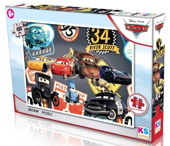 KS Games CR714-1 Disney Cars Lisanslı 100 Parça Erkek Çocuk Puzzle (5 Yaş Üzeri) ürün görseli 1