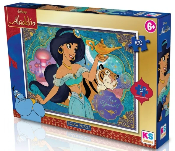 KS Games 100 Parça Disney Aladdin Puzzle - Kız Çocuk - ALD714 ürün görseli 1