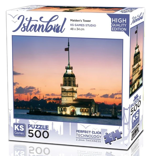 Ks Games 500 Parça Kız Kulesi Günbatımı İstanbul Puzzle - 20059 ürün görseli 1