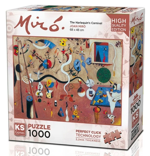 Ks Games 1000 Parça Harlequin Karnavalı Puzzle - Joan Miro - 20661 ürün görseli 1