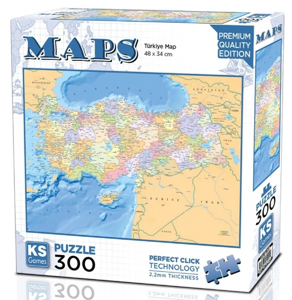 KS Games 300 Parça Türkiye Haritası Puzzle - 19263 ürün görseli 1
