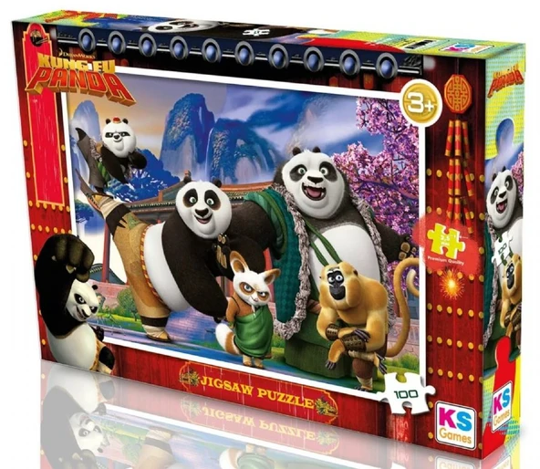 KS Games 100 Parçalı Erkek Çocuk Kung Fu Panda Puzzle/Yapboz - KP714 ürün görseli 1