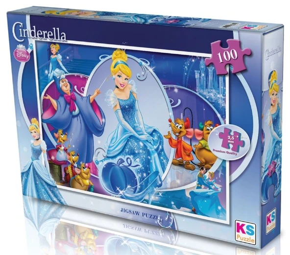 KS Games 100 Parçalık Kız Çocuk Cinderella (Külkedisi) Puzzle - CRL714 - 5 Yaş üzeri ürün görseli 1