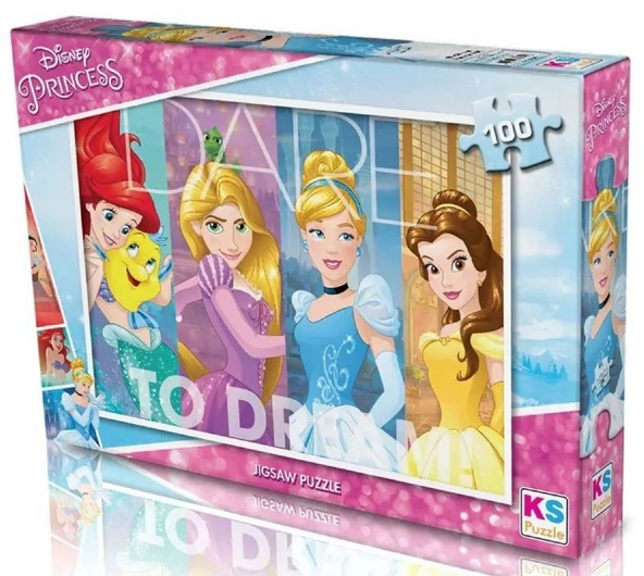 KS Games 100 Parça Disney Princess (Prensesler) Kız Çocuk Eğitici Puzzle - PR714 ürün görseli 1