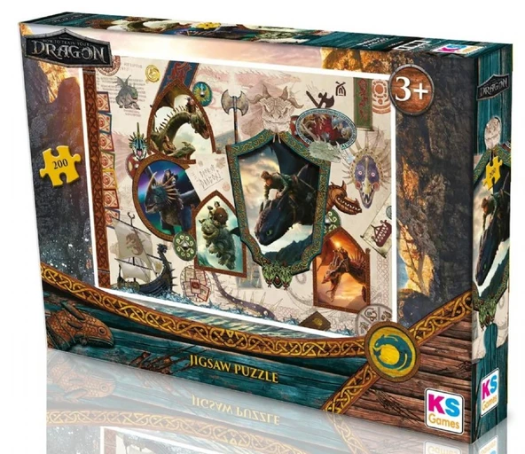 KS Games 200 Parça Ejderhanı Nasıl Eğitirsin Çocuk Puzzle - Erkek Çocuk ürün görseli 1