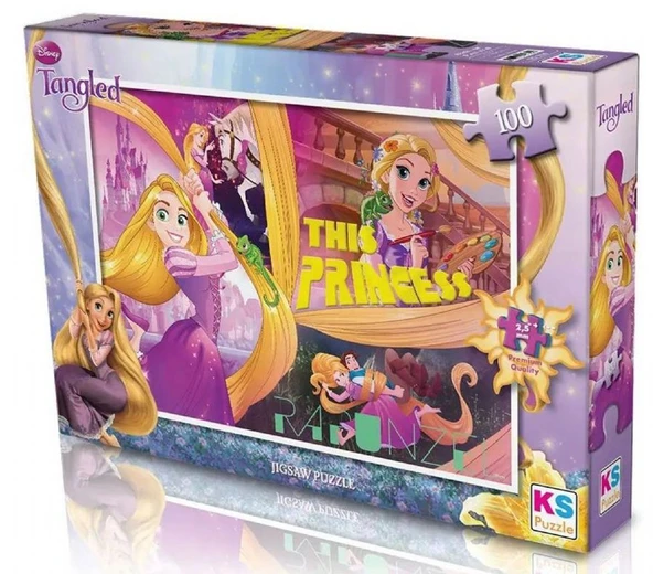 KS Games Disney Tangled Kız Çocuk 100 Parçalık Yapboz - TG714 - 5 Yaş Üzeri ürün görseli 1