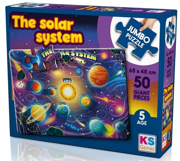KS Games 50 Parça Erkek Çocuk Güneş Sistemi Gezegenler Jumbo Puzzle - 5 Yaş Üzeri - 31014 ürün görseli 1