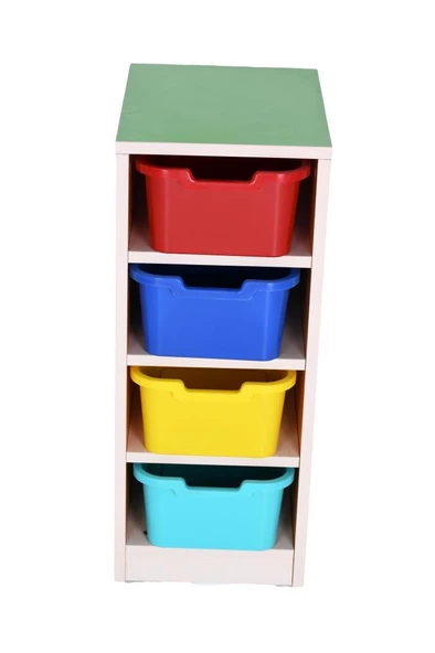 4 PLASTİK ÇEKMECELİ DOLAP - Resim 2