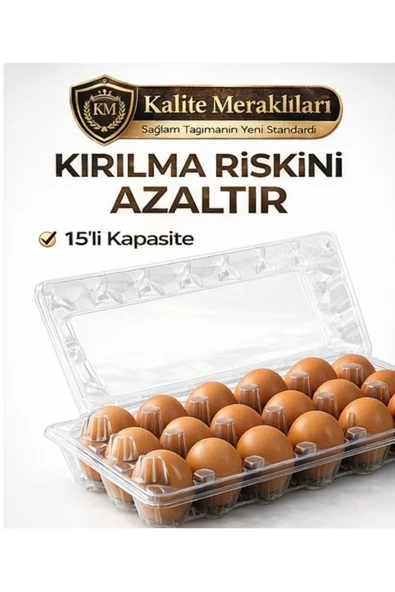 Kalite Meraklıları (1210 Adet) 15’li Plastik Yumurta Viyolü – Sağlam & Uzun Ömürlü- ürün görseli 1