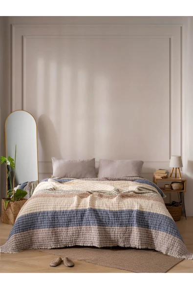 MYLASA HOME Premium Uyku Seti – Çift Kişilik (Müslin Yorgan + Çarşaf + 2 Yastık Kılıfı) ürün görseli 1
