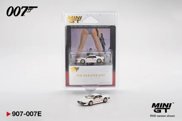 Mini Gt 1/64 Lotus Esprit Turbo White ''for Your Eyes Only'' Blister Paket ürün görseli 1