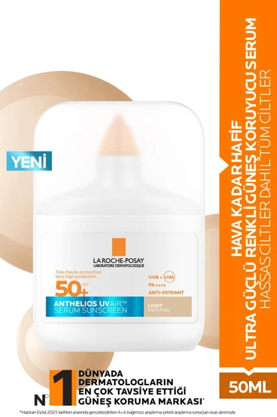 La Roche Posay Anthelios Uvair Serum Sunscreen Tinted 50 Ml - SKT:11/2028 ürün görseli 1