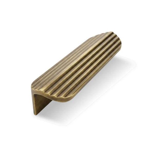 Olifka Çizgili Antik Sarı Çekmece Kulp 64 mm (6,4 cm) Modern Lüks Mobilya Dolap Çekmece Kulbu Metal ürün görseli 1