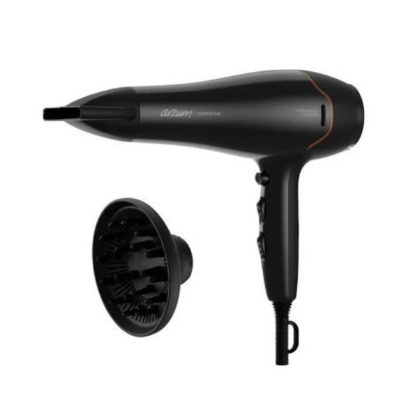 Arzum AR5142-01 Hairstar Siyah Saç Kurutma Makinesi ürün görseli 1