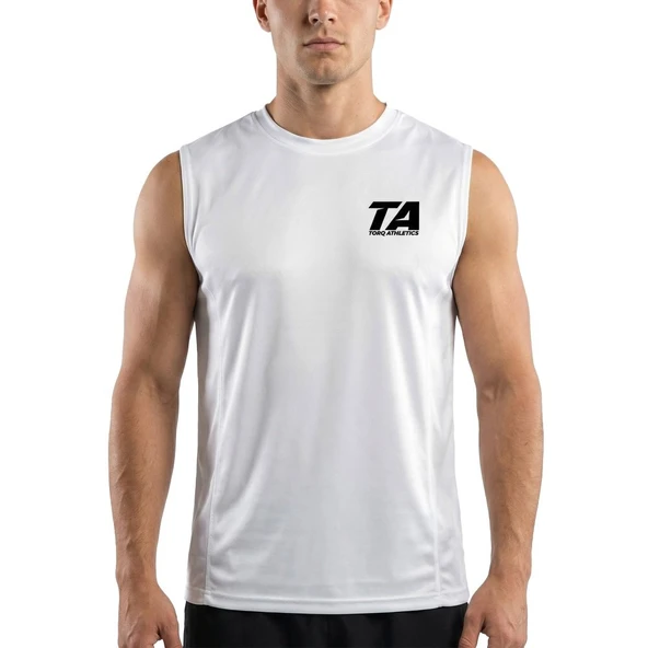 Torq Athletics Sıfır Kol Tişört Medium - Beyaz ürün görseli 1