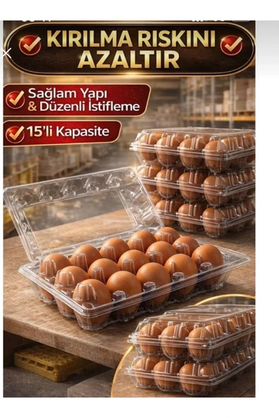 Kalite Meraklıları (770 Adet) 15’li Plastik Yumurta Viyolü – Sağlam & Uzun Ömürlü- ürün görseli 1
