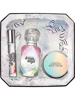Victoria's Secret Dream Angel Edp 50 Ml + Edp 7 Ml + Body Cream 85 Gr Kadın Parfüm Seti ürün görseli 1