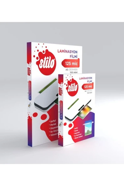 Stilo Laminasyon A4 125micron ürün görseli 1