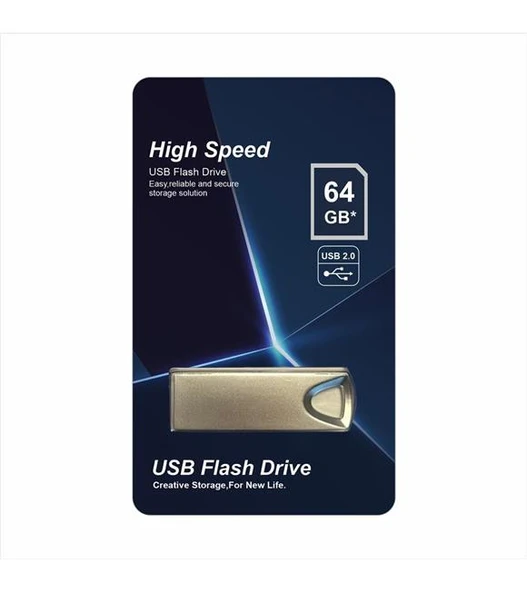 Elba 64GB Metal 2.0 USB Flash Bellek ürün görseli 1
