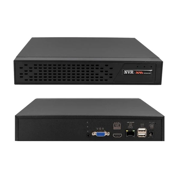 Drk Nvr 8016 8 Mp Destekli H265 16 Kanal Nvr Ip Kayıt Cihazı (Xmeye) ürün görseli 1