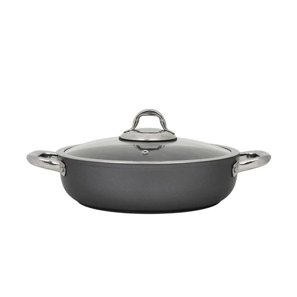 Leggno MST2828ST26GR Master Titanyum Sığ Tencere 26 cm Gri ürün görseli 1
