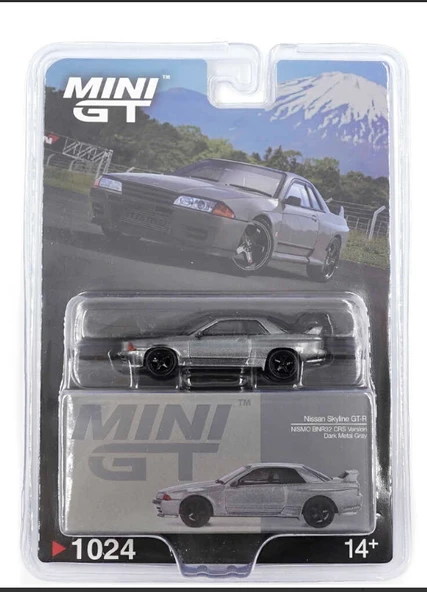 Mini GT 1/64 Nissan Skyline GT-R (NISMO BNR32 CRS Version) Dark Metal Gray - Blister Paket 1024 ürün görseli 1